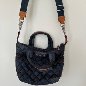 MZ Wallace Navy Camo Micro Sutton Crossbody Bag